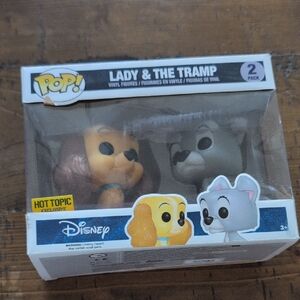 Funko Pop! Lady & The Tramp Vinyl Figures 2-Pack - Brown and Gray